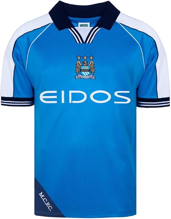 Score Draw Manchester City 2000 Retro Football Shirt