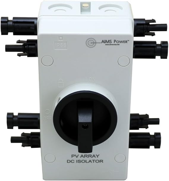 AIMS Solar PV DC Quick Disconnect Switch 1600V 64Amp DC1600V32A2IO