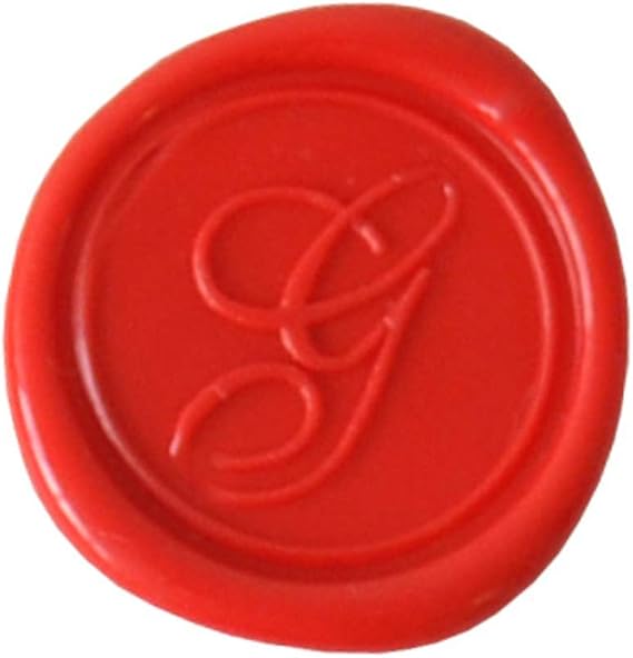 Herbin Brass Seal for Wax - Script Old Style Alphabet no Wood Handle - Initial Letter"G"