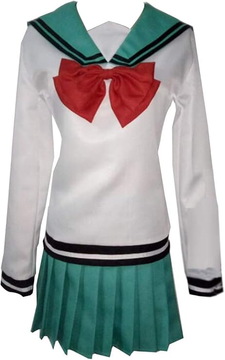 Anime Womens Costume Cosplay School Uniform Sailor Dress Suit Halloween (Small, Girls Set)