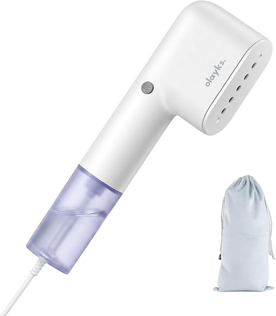 Travel Steamer for Clothes Portable Mini, Handheld Garment Steamer, 120V | Travel Mini Steamer Iron 2 In 1 with 15S Fast Heat Up, 5Min Continuous Steam, Fabric Wrinkle Remover for All Clothes