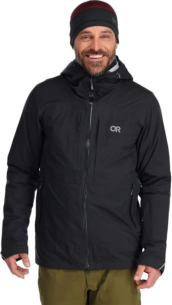 Outdoor Research Men's Carbide Jacket, Solid Black, L