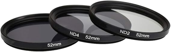 Camera Filter ND Filter Neutral Density ND2 ND4 ND8 Filter 49MM 52MM 55MM 58MM 62MM 67MM 72MM 77MM Photography Protect Lens Filter (Caliber : 55mm, Color : Only ND4 Filter)