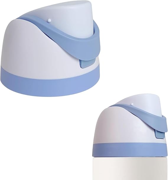 Replacement Lid for Owala Freesip, One Button Water Bottle Top Replacement Cap Compatible with Owala Cup 16oz 24oz 32oz 40oz, No Leakage Replacement Accessory for Owala Freesip (Sky Blue)