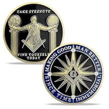 Masonic Coins Master Mason Brotherhood Freemason Challenge Coin