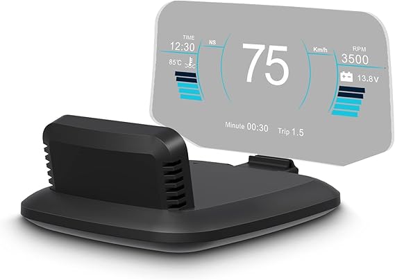 Dual System Car Head-up Display, Showing Multiple Functions, GPS Speedometer, OBD In-car Dashboard, with Multiple Prompt Functions