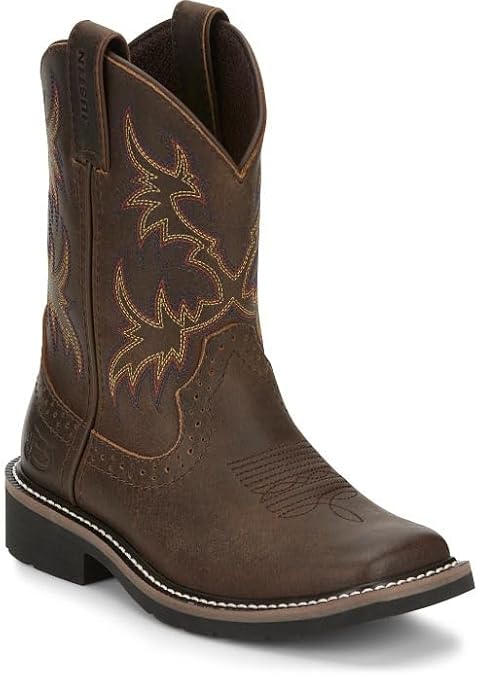 Justin Boys Boot Dark Western Square Toe - Sk4681