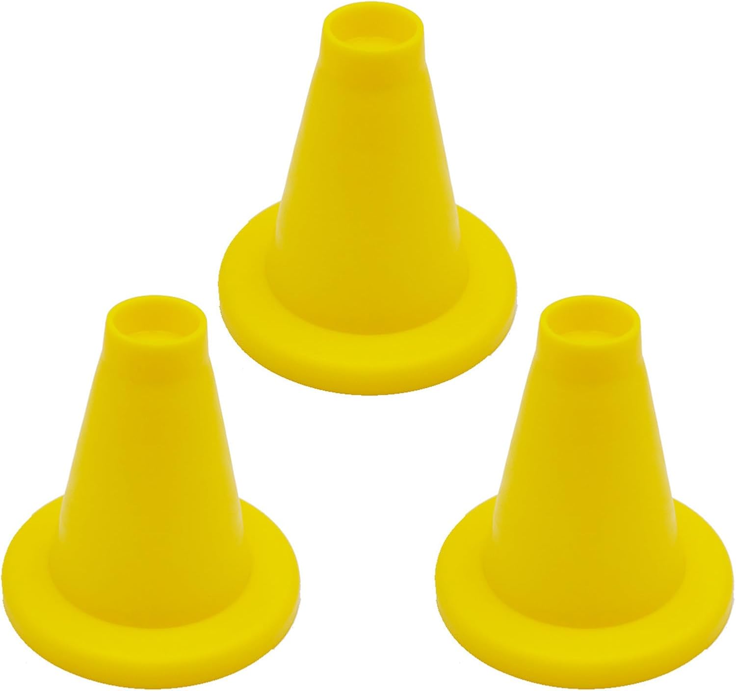 3PCS Outdoor Cricket Training Cone Bright Color Cricket Batting Tee Practice Stand for Batting Practice Easy Transport of School Club