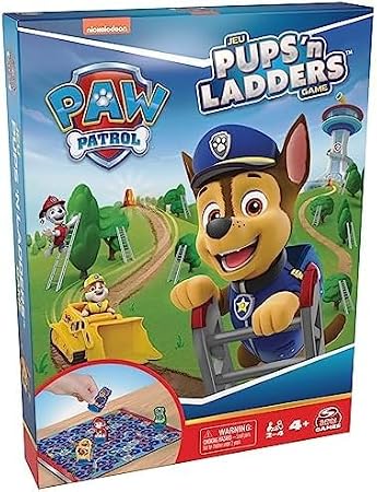 Spin Master Games, PAW Patrol Pups N Ladders Game, PAW Patrol Toys, Classic Activity Toy, for Kids & Family, 2-4 Players, for Ages 4 & Up (Pack of 6)