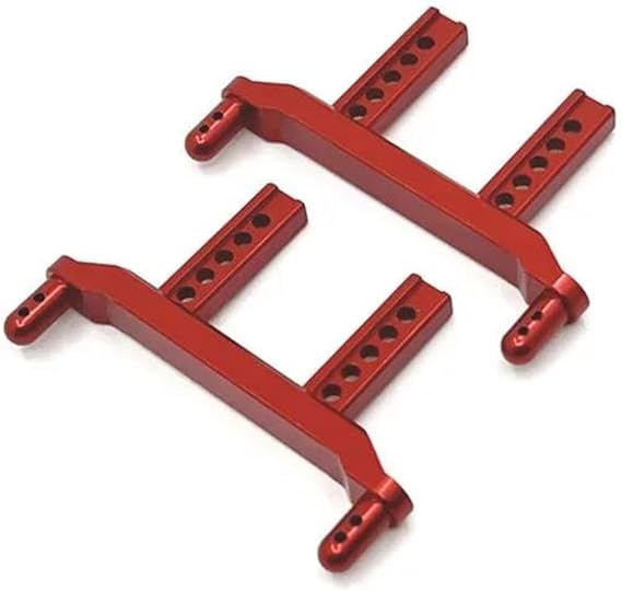RC Spare Part for SCY 16101 16102 16103 16106 16201 16104 for JJRC Q130A Q130B Q141 Q117 1/16 Steering Assembly Body Mounts RC Car Upgrade Parts Accessories(Red,Body Mounts)