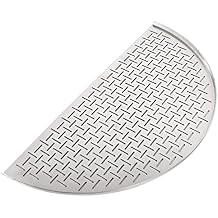 Vankey 24in Half-Moon Stainless Steel Cooking Grate for Kamado Big Joe, Surface for Fish and Vegetables Compatible with XLarge Big Size Green Egg