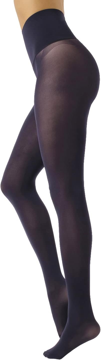 CALZITALY Seamless Tights, High-Waist Pantyhose 50 DEN Made in Italy | No Seam Pantyhose with Invisible Brief & Secure Waistband, Multi Color Opaque Tights, S-XXL,OEKO-TEX STANDARD 100 Certified