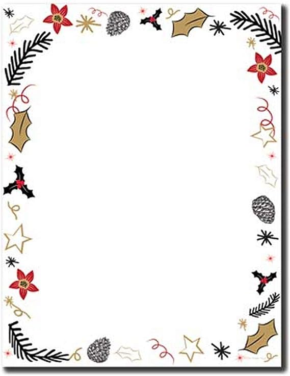 Retro Holiday Letterhead - 300 Pack