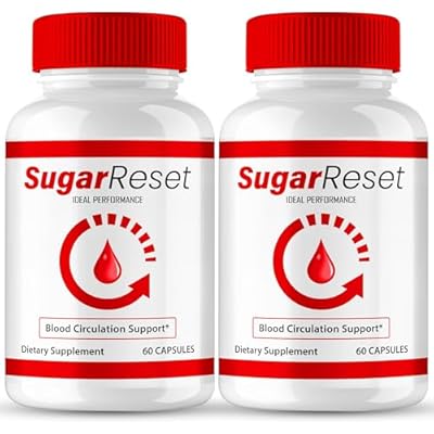 Sugar Reset Capsules, Official Sugar Reset Advanced Blood Formula Supplement Pills - Extra Strength, All Natural Healthy Circulation & Stable Levels, Advanced Sugar Reset Health Reviews 2 Pack