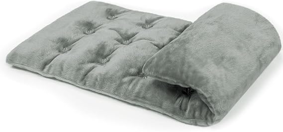 COMOIL Microwave Heating Pad 6 * 16'' Hot Pad for Neck, Shoulder, Period Cramps& Back Portable Warm Compress Weighted Moist Heating Pad, Unscented Grey