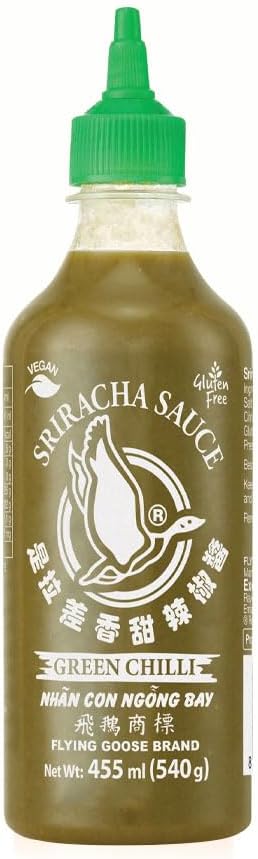 Flying Goose Sriracha Hot Green Chilli Sauce, 455 ml