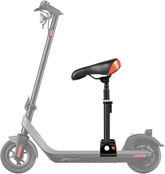 Saddle Seat for Electric Scooter, Adult Electric Scooter Seat with Aluminum Fixed Rod and PU Breathable Cover, Height Adjustable Seat Saddle Compatible with Xiaomi M365 | Pro Electric Scooters