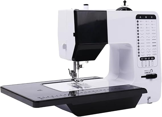 38-Stitch Embroidery Machine with Extension Table &amp; Night Light - Portable &amp; Industrial Sewing Machine for Beginners &amp; Professionals, Heavy Duty Crafting Tool of
