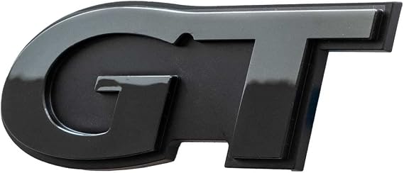 Officially Licensed Two Tone Black GT Emblem for 1999-2004 Ford Mustang GT