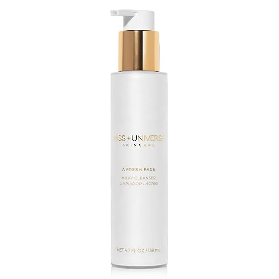 A Fresh Face Cleanser 4.7 fl oz, Foaming Face Wash for Women and Men, Facial Skin Care Product with Lactic and Hyaluronic Acids, Hydrating Facial Cleanser and Makeup Remover