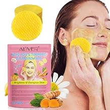 Turmeric Kojic Acid Pads, 40 kojic acid and Turmeric Cleansing Pads for Dark Spots, Exfoliating Suitable for all Skin Types (40 p)