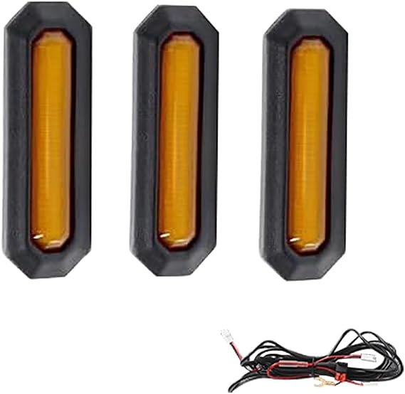 Riloer LED Grille Light,Suitable for For*d For*d Bronco 2021-2023 (Only Suitable for BadLA*NDs, Wildtrak, Everglades model)