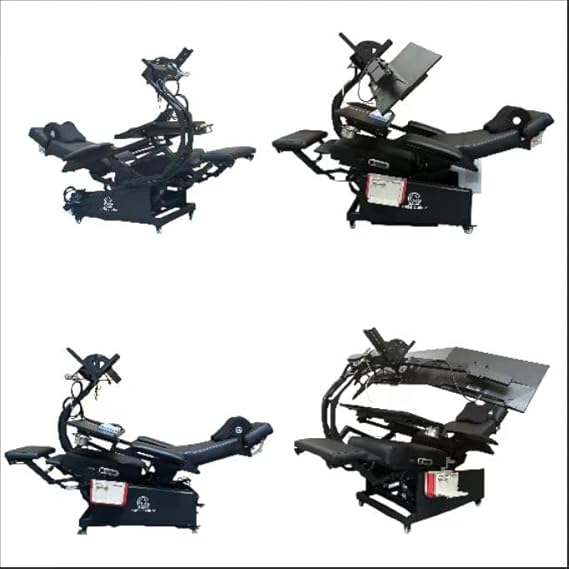 easecomfy Brand Ease Trio 3 Computer Cockpit Reclining Workstation for 3 Monitors Zero Gravity Chair Workstation for Home and Office use Most Affordable with Heat Cool Massage