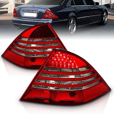 AmeriLite LED Taillights RedSmoke For Mercedes Benz S Class W220 - Passenger and Driver Side