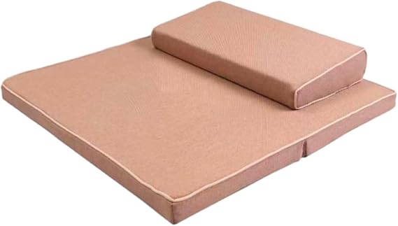 Meditation Cushion - Floor Pillow for Adults - Floor Seating & Meditation Pillow - Yoga Bolster with Washable Cover(Size:70x70cm(28x28inch),Color:Beige1)