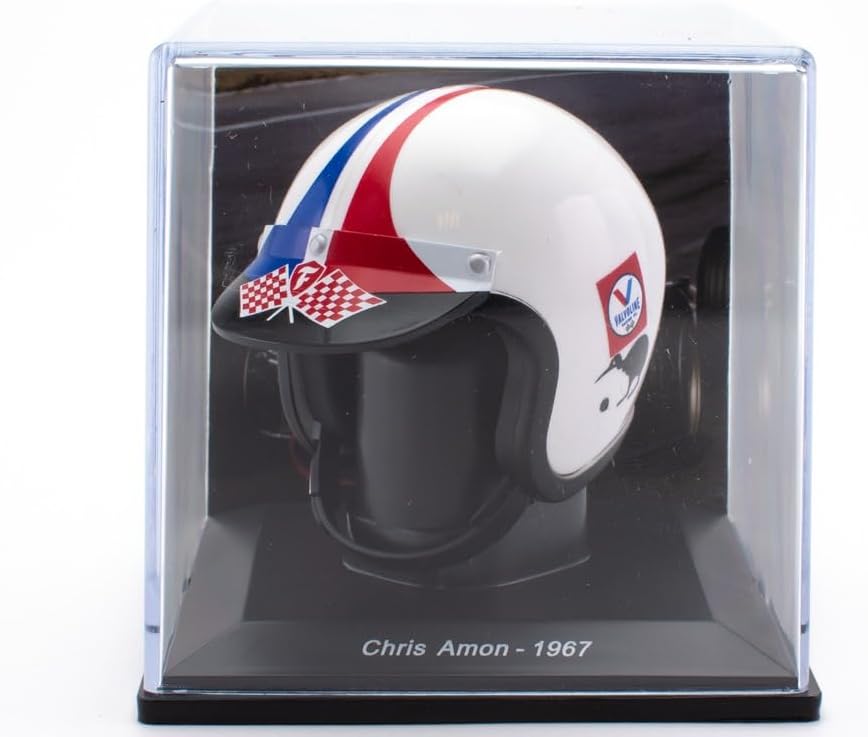 OPO 10 - Formula 1 Helmet Compatible with Ferrari F1: Chris Amon 1967-15 Scale - CAS28