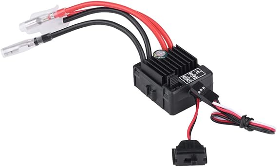 60A ESC Brushed, RC Car ESC Brushed Durable Brushed ESC, Dustproof 1060 60A for RC Car Monster