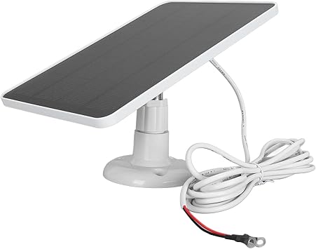 Solar Panel for Doorbell, 10W Solar Charger Compatible with Battery Battery Ring Video Horbell 360 Degree Adjustable with 9.8ft Charging Cable for Outdoor (CSP4W-O-W)