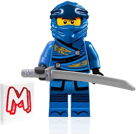 LEGO NINJAGO Minifigure - Jay (Legacy) with Sword and Display Stand 70670