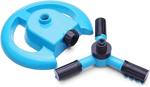 Lawn Sprinkler, Garden Sprinkler Premium Kit Outdoor Sprinklers Kids Play Automatic 360 Degree Rotating Adjustable Irrigation System, Speed & Range Control