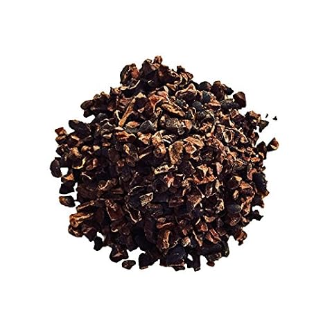 Indus Organics Raw Cacao Nibs, 8 Oz Jar, Sulfite Free, No Added Sugar, Premium Grade, High Purity, Freshly Packed