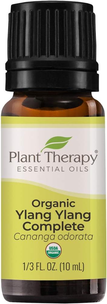 Plant Therapy Ylang Ylang Complete Organic Essential Oil 100% Pure, Undiluted, Natural Aromatherapy, Therapeutic Grade 10 mL 13 oz