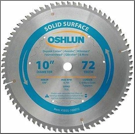 ARC-POWER for 10" 72T Carbide Tip Corian Solid Surface Saw Blade