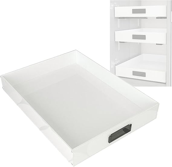 Pull Out Drawers For Cabinets, Shoe Rack Closet Slide Rail Shelf, Kitchen Pantry Bathroom Vanity Drawers Tray, Slide Out Shelves(17.5x50.5cm)