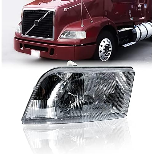 Torque Headlight Driver Left Side Replacement for 1999-2017 Volvo VNM and 1996-2003 VN VNL Semi Trucks Assembly DOT SAE Approved LH TR013-L