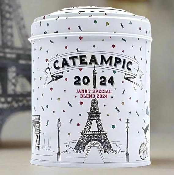 Nina's Paris/Janat Paris, Cateampic The Noir Aromatise (Flavored Black Tea) in Tin, 40 g, Limited Edition