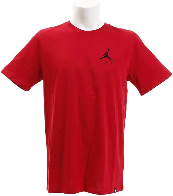 Jordan Sportswear Air Jumpman Men's Athletic Casual T-Shirt Red/Black ah5296-687 (Size XL)