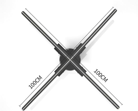 100cm 3D Hologram Projector Fan Commercial Advertising 3D Holographic Fan Ventilador Holografico Led Holograma 3D Projetor for Business Stores, Shops