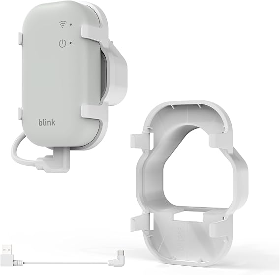 Outlet Wall Mount for Blink Sync Module Core, with Short USB Cable, Plug-in Holder Bracket for Sync Module Core, No Drill/Screws Installation, Keeps Outlet Free