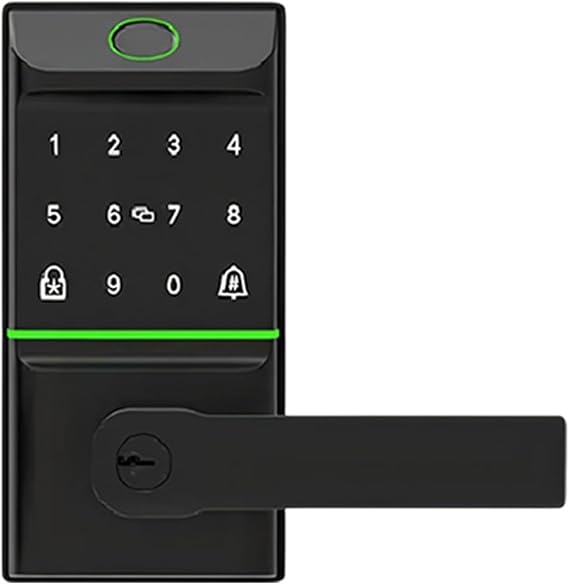 Keyless Entry Smart Door Lock with Handle Biometric Fingerprint Deadbolt Auto Lock, for Front Door Home smart Door Lock