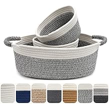 3 Packs Woven Basket for Storage,Diaper Caddy Organizer, Nursery Organizers and Storage and Toys Boho Basket,Baby Gift Basket