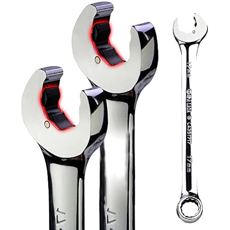 LAOA Special Open End Ratcheting Wrench, Hand Tool, Cr-V Material, High Torque, Perfect for Repairing Bicycle, Car, Each Machinery, and More 22mm 1 piece