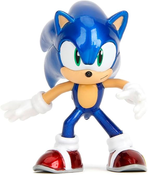 JADA -Sonic The Hedgehog 253251041 2.5" Collectible Video Game Figures Sonic, Tails, Knuckles, Shadow