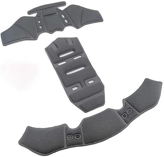 Helmet Liner Replacement Kit for Bell Rogue, Accessories Mats Soft Breathable Interior Padding Set Universal Washable Sponge Pads Comfort,Grey