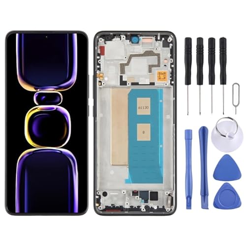 for Xiaomi Poco F5 Pro AMOLED Material LCD Screen Digitizer Full Assembly with Frame, Blacknull
