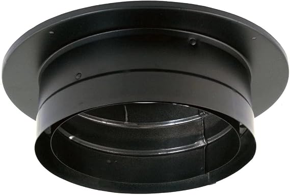 DuraVent DVL 9 x 9-Inch Chimney Wood Stove Pipe Adapter to Vent, Black
